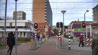 Spoorwegovergang Rotterdam  Dutch railroad crossing [upl. by Uke]