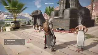 The Thebian Triad All Statuette Locations  Assassins Creed Origins [upl. by Ayikaz]