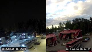 Timelapse winter vs summer in Kuopio Finland [upl. by Box]