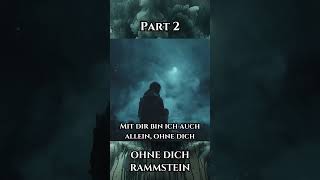 Ohne Dich  Rammstein  visualized lyrics Part 26 shorts [upl. by Yeruoc]