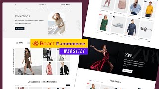 React JS Ecommerce Website using React JS and Tailwind CSS [upl. by Eatnoj742]