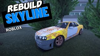 Rebuilding Nissan Skyline R34  1500 hp   DriveWorld Roblox [upl. by Rama]