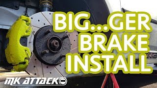 BUDGET BIG BRAKE INSTALL  Ford Fiesta MK6 [upl. by Cleodel]