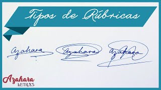 Cómo Diseñar tu Firma Tipos de Rúbricas [upl. by Nohsav]