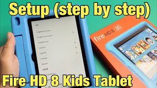 Fire HD 8 Kids Tablet How to Setup step by step [upl. by Mareld]