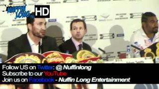 Wladimir Klitschko vs David Haye Press Conference 2011  London HD [upl. by Anileve]