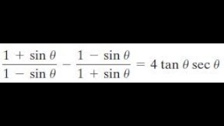 1sinx1sinx  1sinx1sinx  4tanxsecx [upl. by Hevak26]