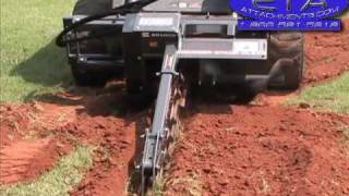 SkidSteer Trencher Bradco 625 Trencher [upl. by Mariann]