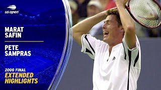 Marat Safin vs Pete Sampras Extended Highlights  2000 US Open Final [upl. by Carew]