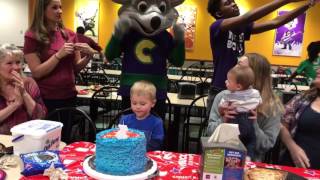 Daxtons 3rd Birthday Party  Chuck E Cheese Rockwall TX [upl. by Lonier]