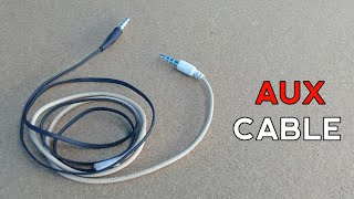 How to Make AUX Cable From Earphones At Home  DIY AUX Cable [upl. by Aicirt290]