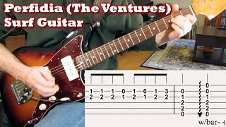 Surf Guitar Perfidia by the Ventures tabs [upl. by Dhruv]