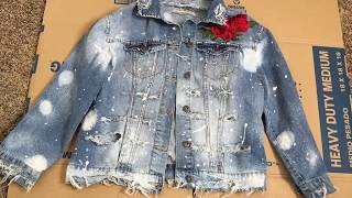 DIY Distressed Jean Jacket [upl. by Charita]