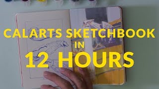 How to fill a sketchbook in 12 hours [upl. by Bibeau448]