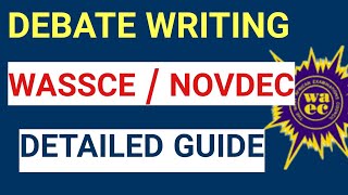 HOW TO WRITE A DEBATE IN WASSCE 2023 ENGLISH LANGUAGE  ESSAY WRITING TIPS [upl. by Rihsab]