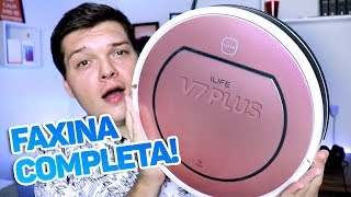 iLife V7 Plus  Varre e Passa Pano Unboxing e Impressões de uso [upl. by Naamann423]