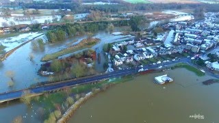 River Don Flood Aerial Drone Footage [upl. by Thrift]