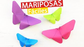 🦋 Cómo hacer mariposas de papel fácil y rápido origami [upl. by Aoket]