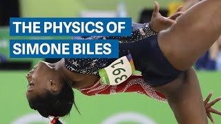 Simone Biles gravitydefying physics [upl. by Kosiur]