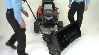 Husqvarna tractors  How to attach snow thrower [upl. by Hardigg]