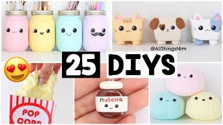 MAKING 25 AMAZING DIY Slimes Squishies amp Room Decor COMPILATION [upl. by Adnahsal831]