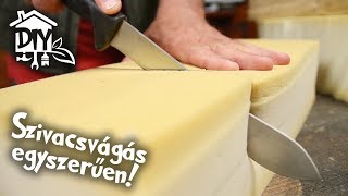 Szivacsvágás otthon egyszerűen  Green Cottage DIY [upl. by Yrgoerg]