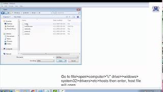 How to edit Host file in window 7 [upl. by Junko951]