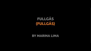 Fullgás  Marina Lima  Lyrics video english português translation [upl. by Maltzman]