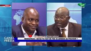 Pr ABOYA MANASSE sen prend au Dr Fridolin NKE sur Canal presse Canal presse du 08112020 [upl. by Eletnahs]