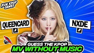 GUESS THE KPOP MV WITHOUT MUSIC MULTIPLE CHOICE 1  FUN KPOP GAMES 2023 [upl. by Barbie459]