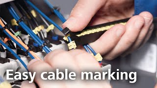 Preprinted cable markers WIC snapon application tool [upl. by Etak]