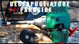 Decespugliatore Parkside LIDL  Unboxing e montaggio [upl. by Acinorav]