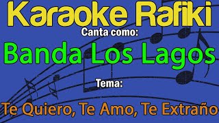 Banda Los Lagos  Te Quiero Te Amo Te Extraño Karaoke Demo [upl. by Latsyrhk117]