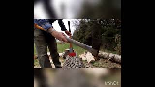 Stihl pro splitting axe vs fiskars X27 [upl. by Aon]