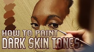 COLOR THEORY  How to Paint Dark Skin Tones  Oil Painting Tutorial with Demonstration [upl. by Nowujalo]