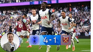 Tottenham vs West Ham United 41 with Conor McNamara commentary  London Derby [upl. by Eednac]