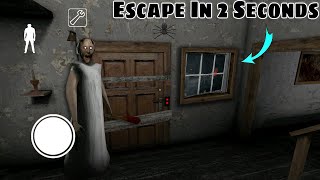 Escape in 2 Seconds form Granny House  Game Definition Scary Granny game Secret Trick Horror ग्रैनी [upl. by Philips]