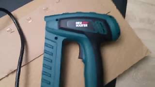 Electric Brad Nailer NEU MASTER Staple Gun N6033 Review [upl. by Odlanar]