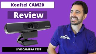 Konftel Cam20 4k USB HD Webcam Review  Live Camera Test [upl. by Anreval744]