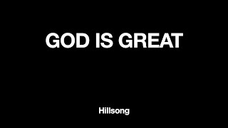 God Is Great  InstrumentalMinus OneKaraoke with LYRICS  Hillsong [upl. by Namreh911]