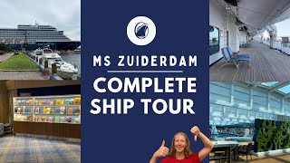 ms Zuiderdam Ship Tour [upl. by Ahsinnek]