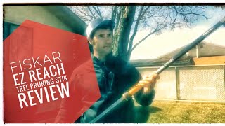 Fiskar EZ Reach Stik Tree Pruner Review [upl. by Htelimay]