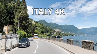 Italy 4K  Mountain Lake  Scenic Drive [upl. by Nyrak109]