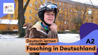 Deutsch lernen mit PASCHnet A2 Fasching in Deutschland [upl. by Seltzer597]