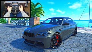 BMW M5  The Crew 2  Logitech G923 Steering Wheel Gameplay [upl. by Ailel]