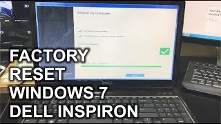 How to ║ Restore Reset a Dell Inspiron to Factory Settings ║ Windows 7 [upl. by Moscow]