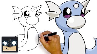 How To Draw Dratini  Pokemon EASY [upl. by Chicky367]