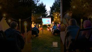 Transform your backyard into an outdoor cinema 🛠️ diy artandcraft timelapse crafts [upl. by Arnst]