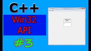 Windows GUI Programming with CC  Win32 API   Part 3  Edit and Static controls [upl. by Ahsiemal445]