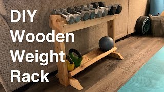 DIY Wooden Weight Rack [upl. by Stetson817]